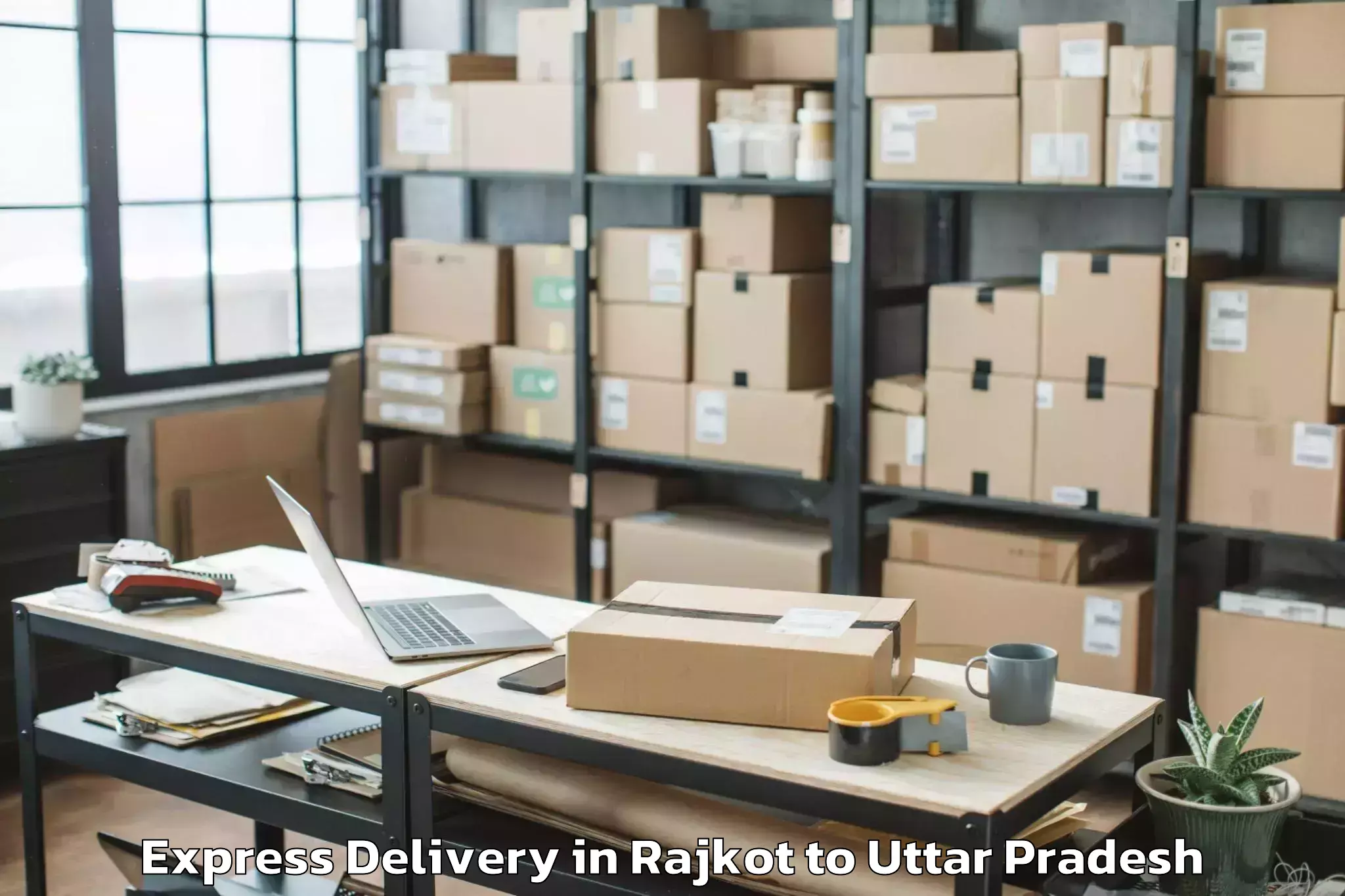 Get Rajkot to Deoranian Express Delivery